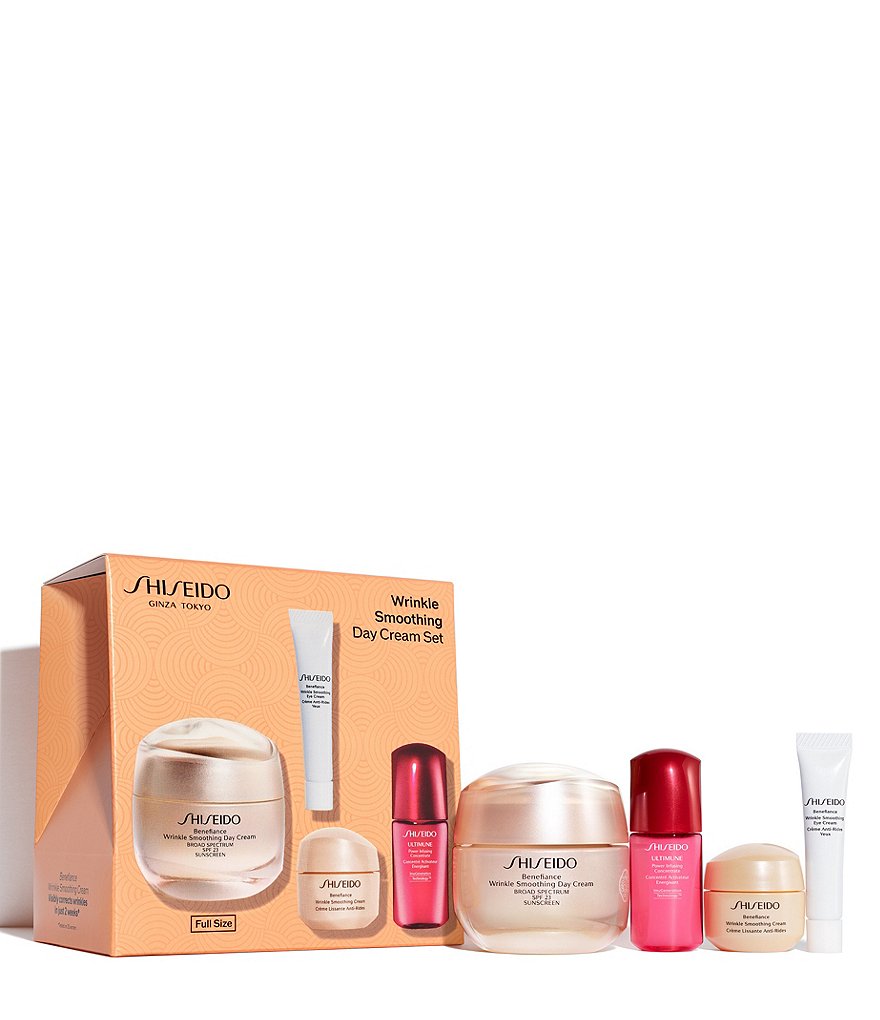Shiseido Benefiance Wrinkle Smoothing Day Cream 4-Piece Set
