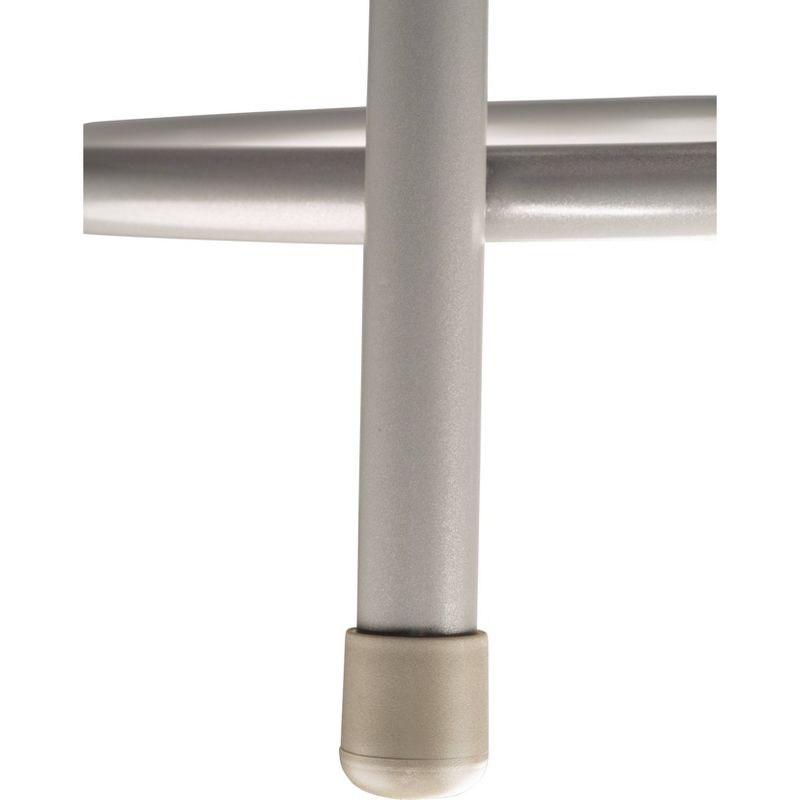 2pk 30" Heavy Duty Vinyl Padded Steel Barstool Gray - Hampton Collection