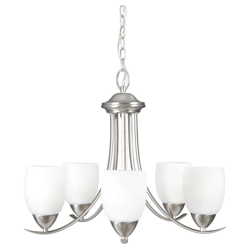 Yosemite Five Lights Chandelier Brushed Nickel