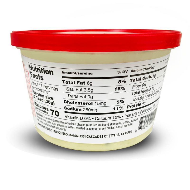 Queso Mama White Queso with Jalapeños - 12oz