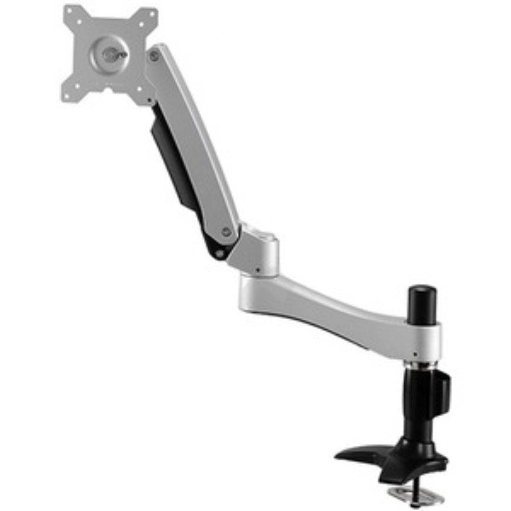 Single Articulating Arm Monitor Mount. Supports Standard VESA. Monitor Maximum weight 22.1 lbs. Grommet Mount