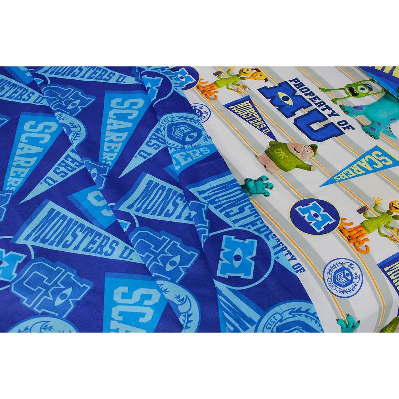 Monsters U Twin Sheet Set 3pc Scare Pennant Bed Accessories - Monsters University..