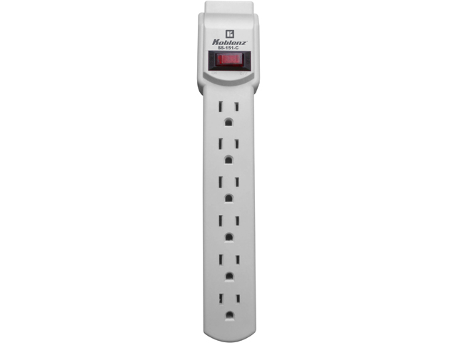 Koblenz SS151 3ft 6 Outlets 180 Joules Surge Suppressor
