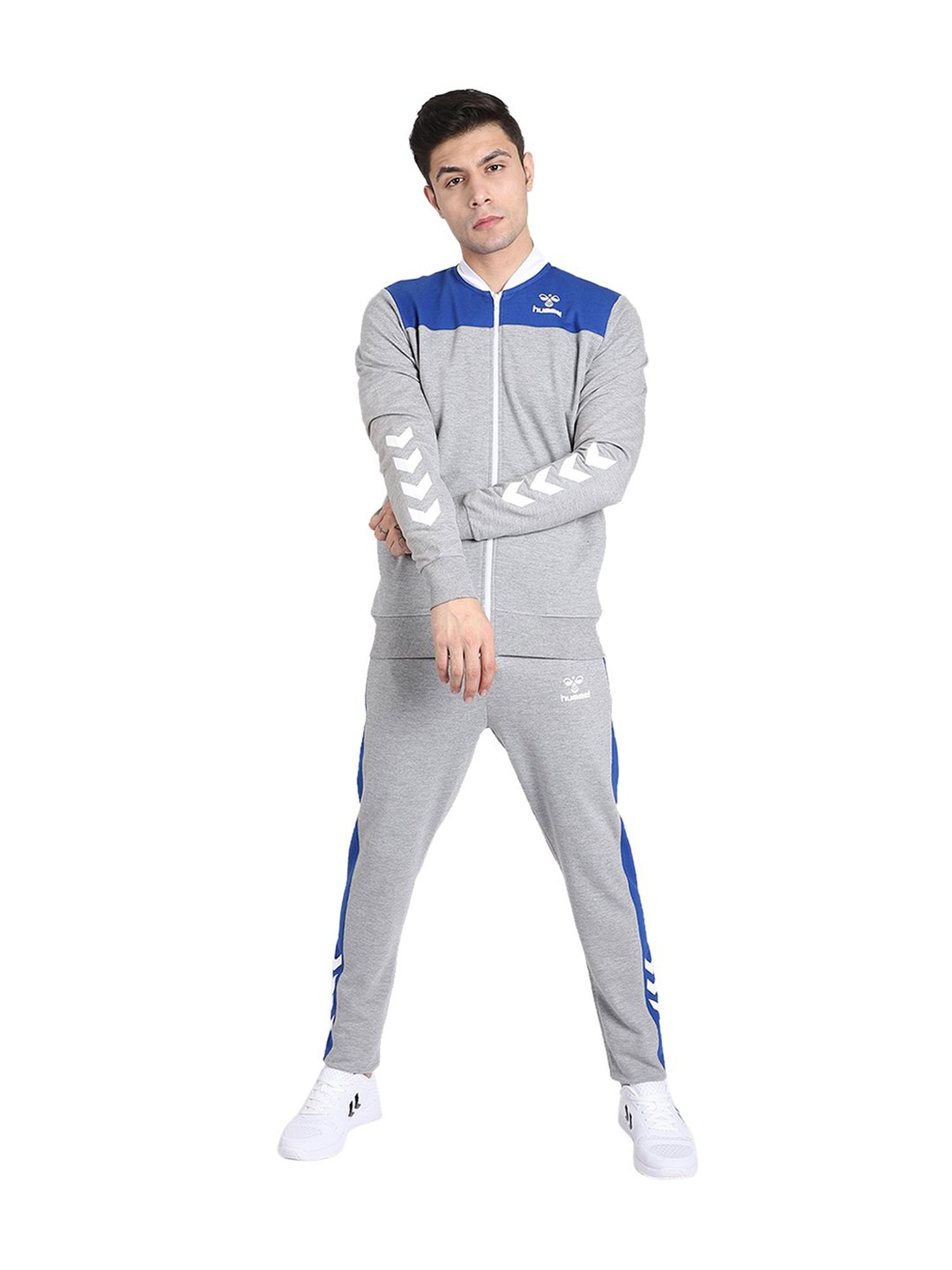 Hummel Grey Regular Fit Bomber Jacket