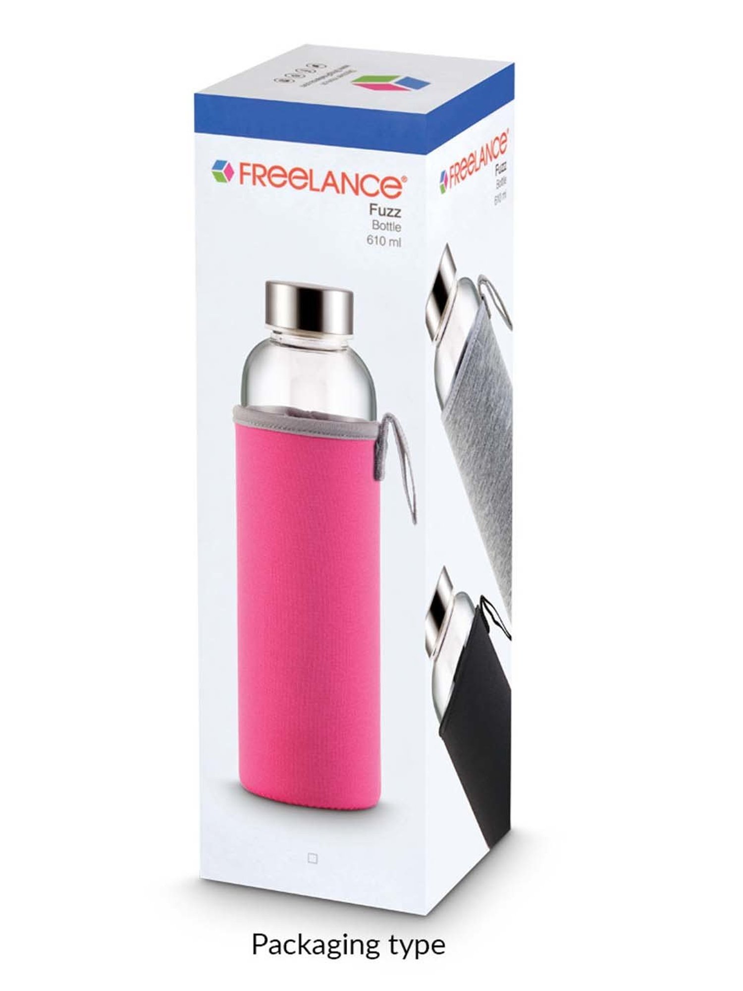 Freelance Pink Glass 610 ml Jars and Container