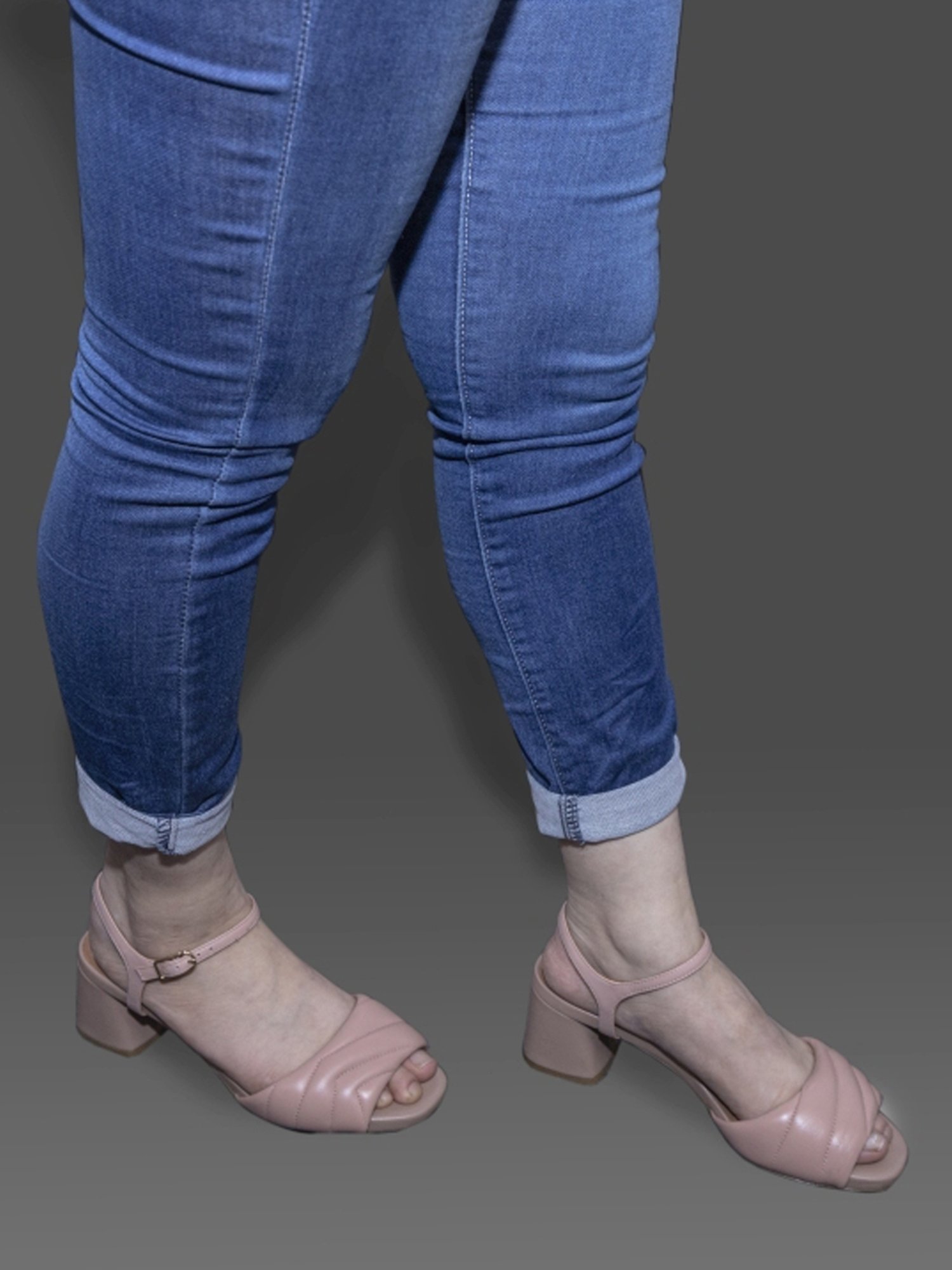 Geox Women's D Genziana Mid Pink Ankle Strap Sandals