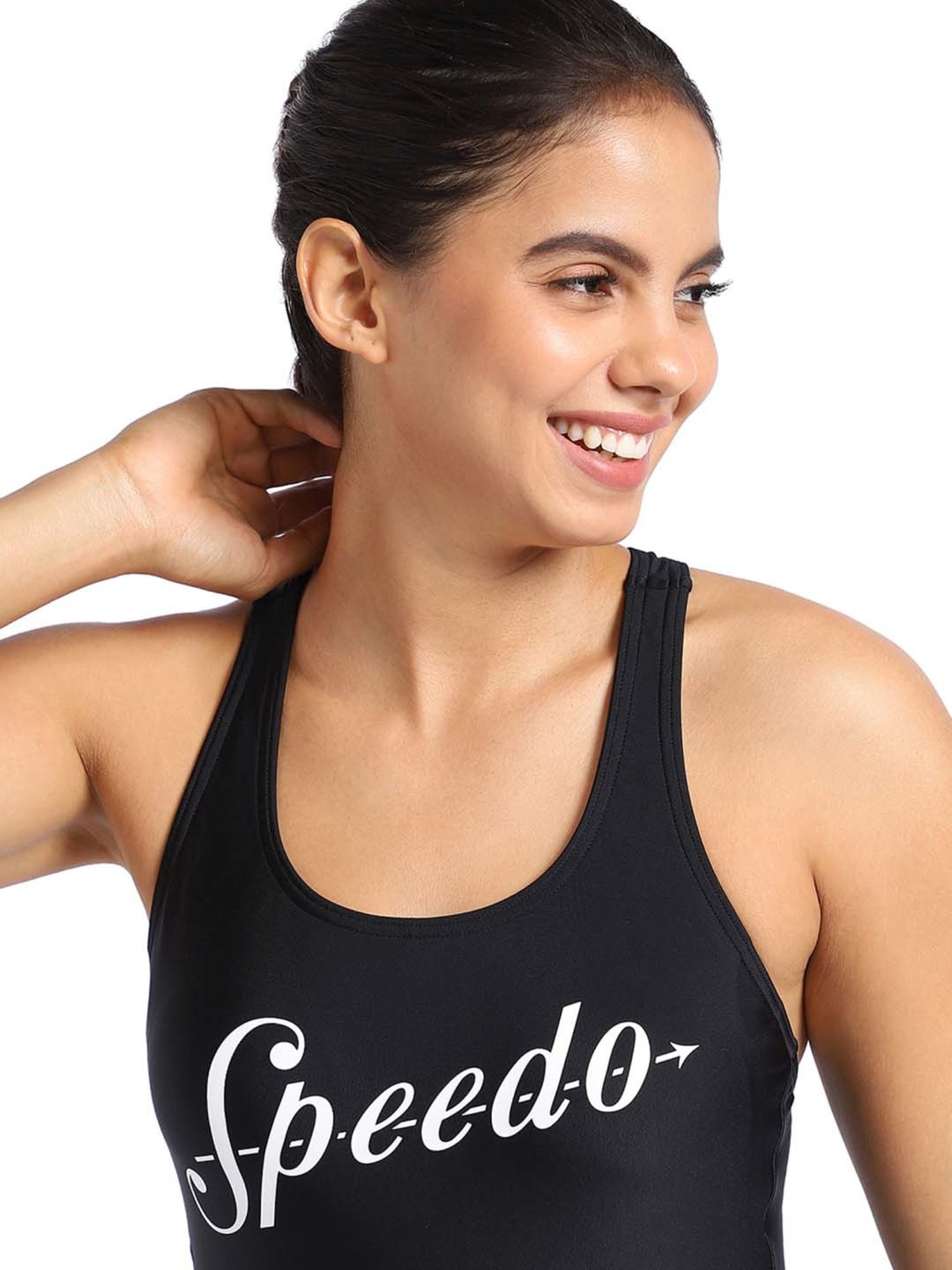 Speedo Black Printed Swimwear