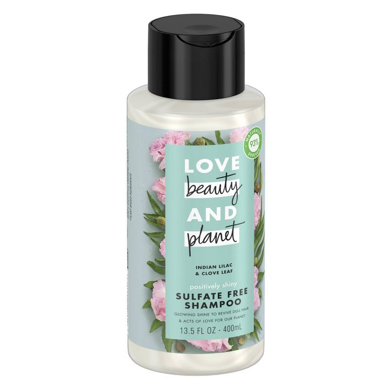 Love Beauty & Planet Indian Lilac and Clove Leaf Positively Shine Sulfate Free Shampoo - 13.5 fl oz