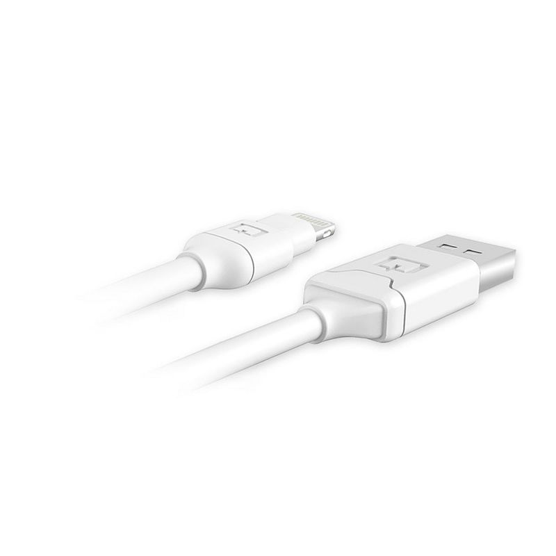 Qmadix - Apple Lightning Cable 4ft - White