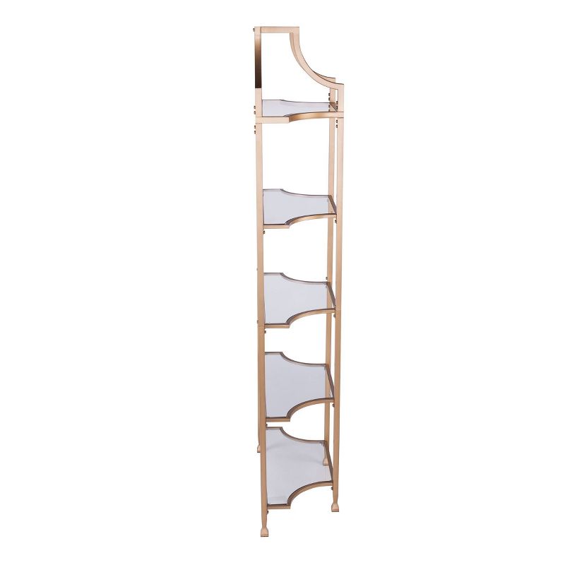 84.5" Pinechi Tall Etagere Gold - Aiden Lane