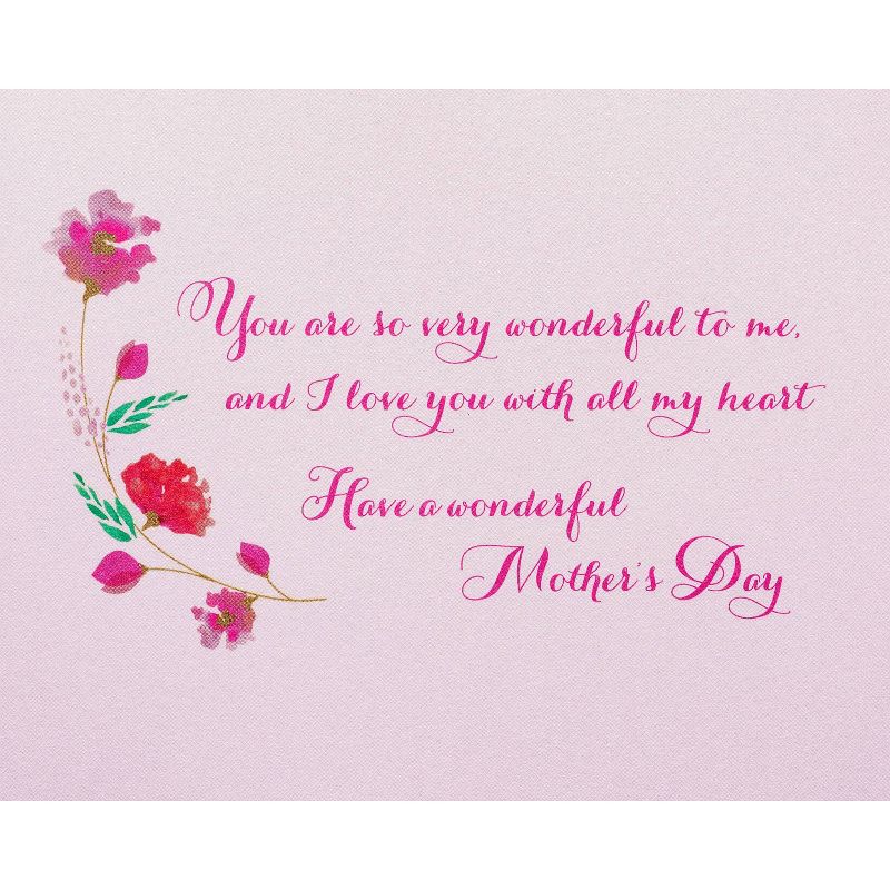 Mothers Day Greeting Card Floral Heart with Text - PAPYRUS