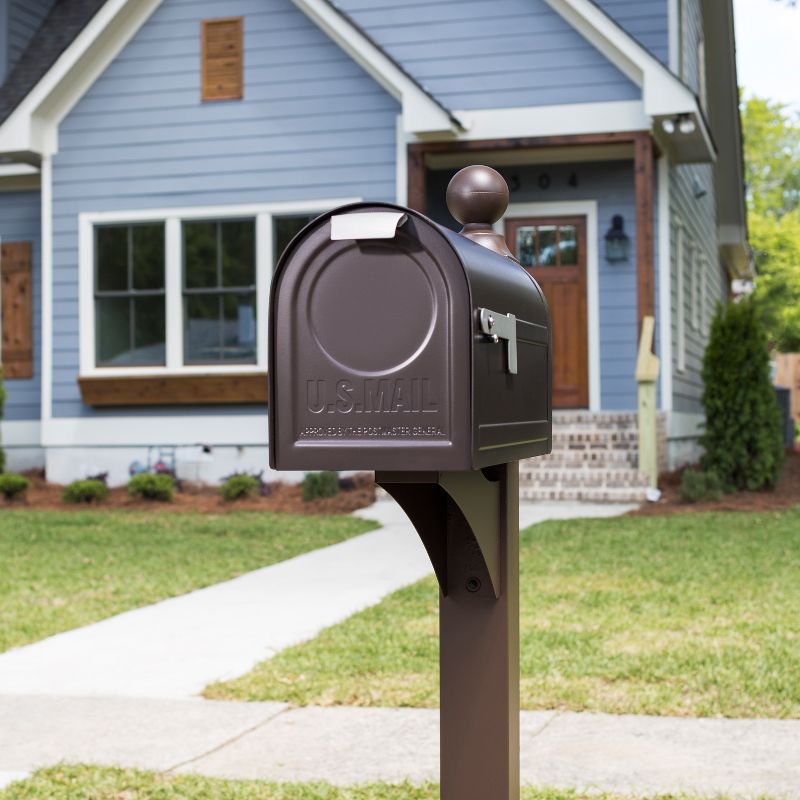 Gibraltar Mailboxes Northpointe Post Mount Mailbox Bronze