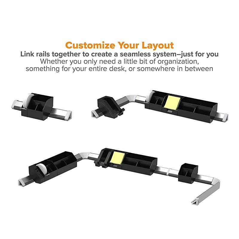 Konnect 3Piece Desktop Organizer Kit Black KTKIT1BLACK