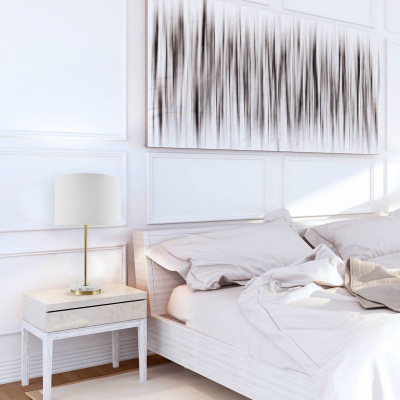 19" Versailles Table Lamp with Faux Marble Accent Soft Gold - Globe Electric