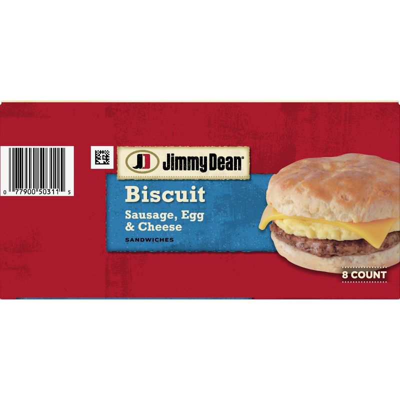 Jimmy Dean Frozen Sausage Egg & Cheese Biscuit - 8ct/36oz