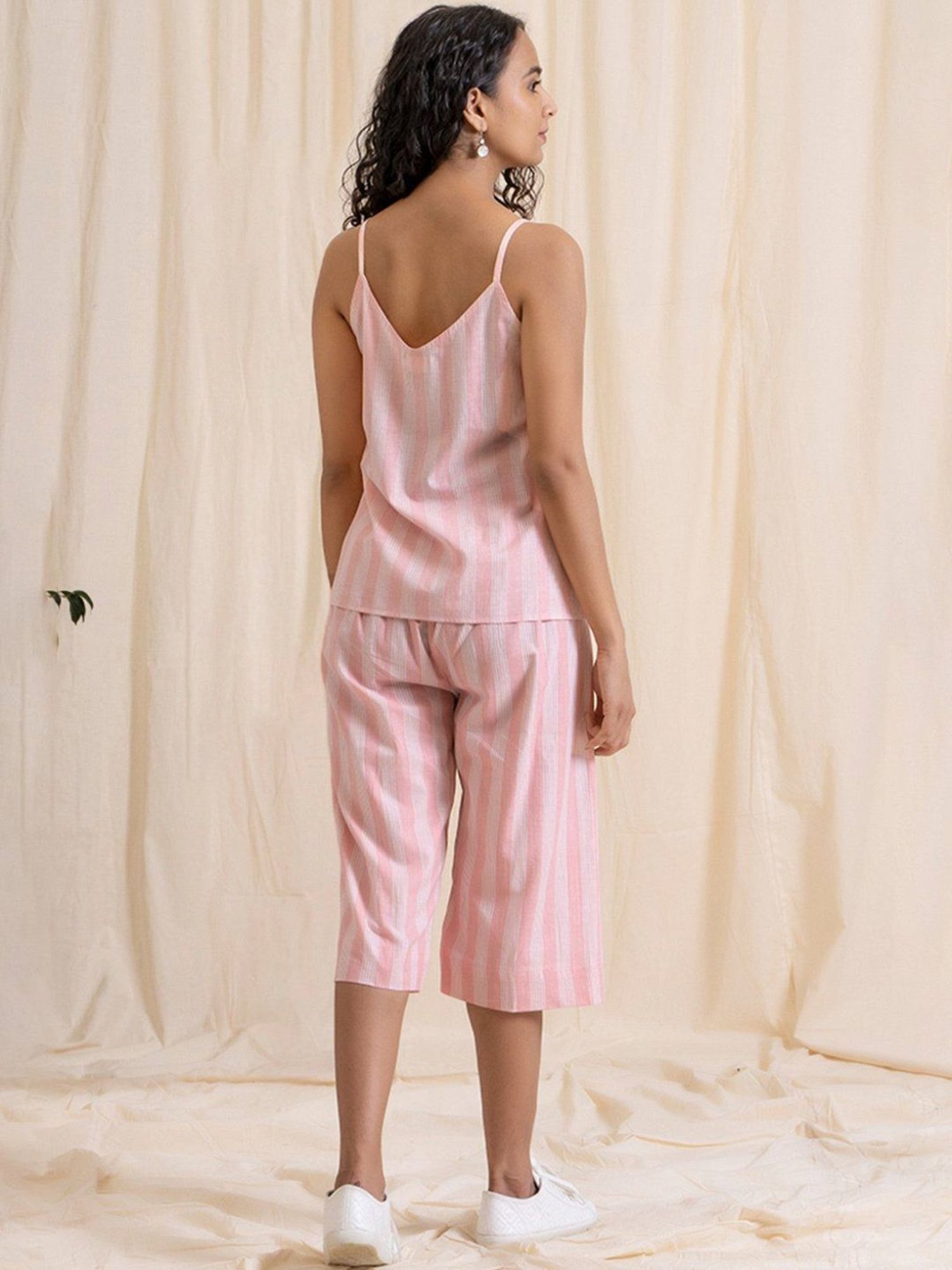 Akiso Aloha Pink Top with Culottes Co-ord Set