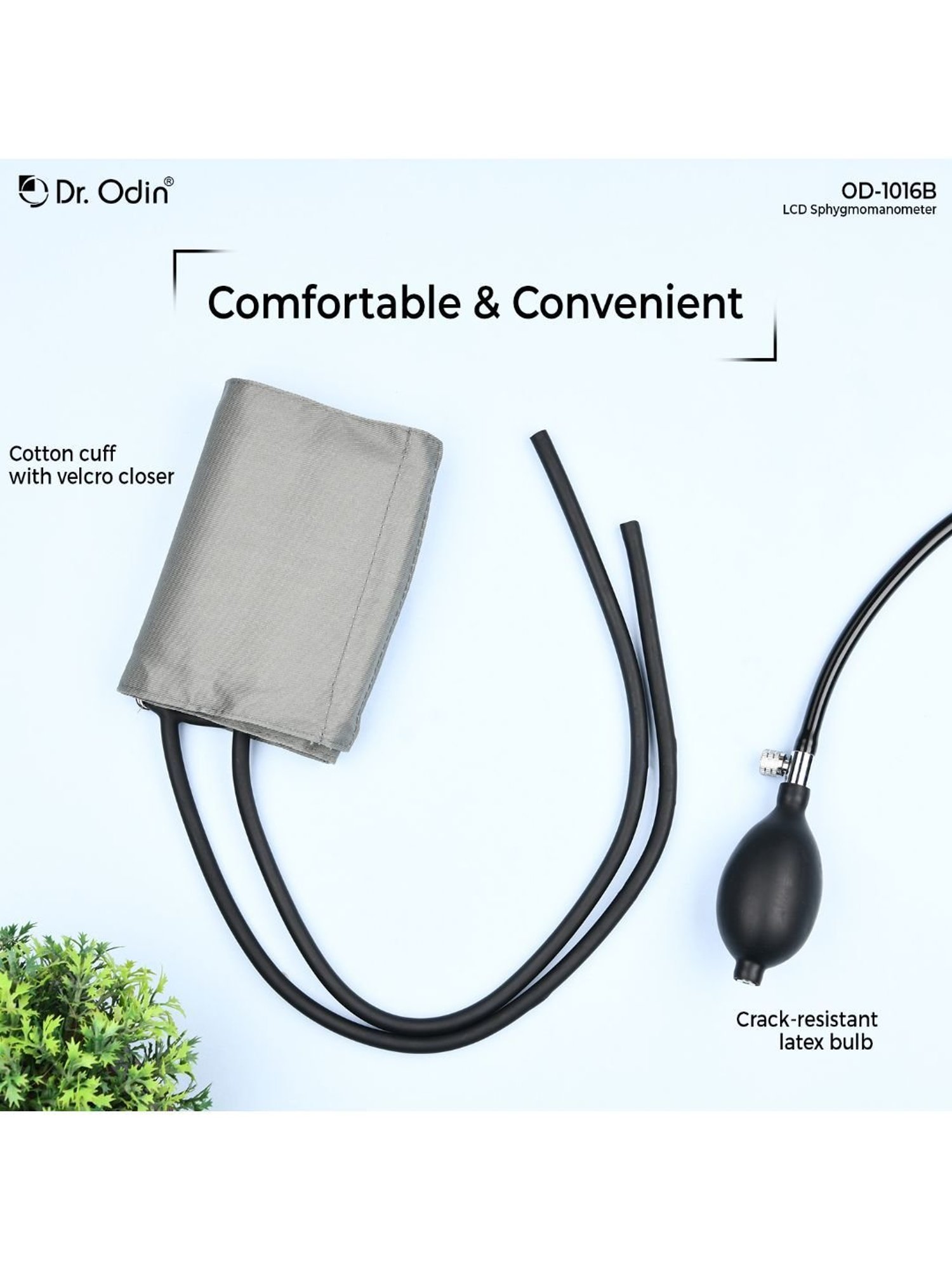 Dr. Odin OD-1016B Mercury-Free Sphygmomanometer (Blue)