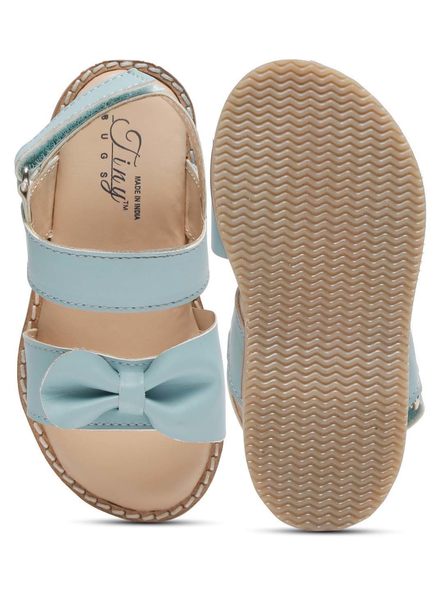 Tiny Bugs Kids Blue & Beige Casual Sandals