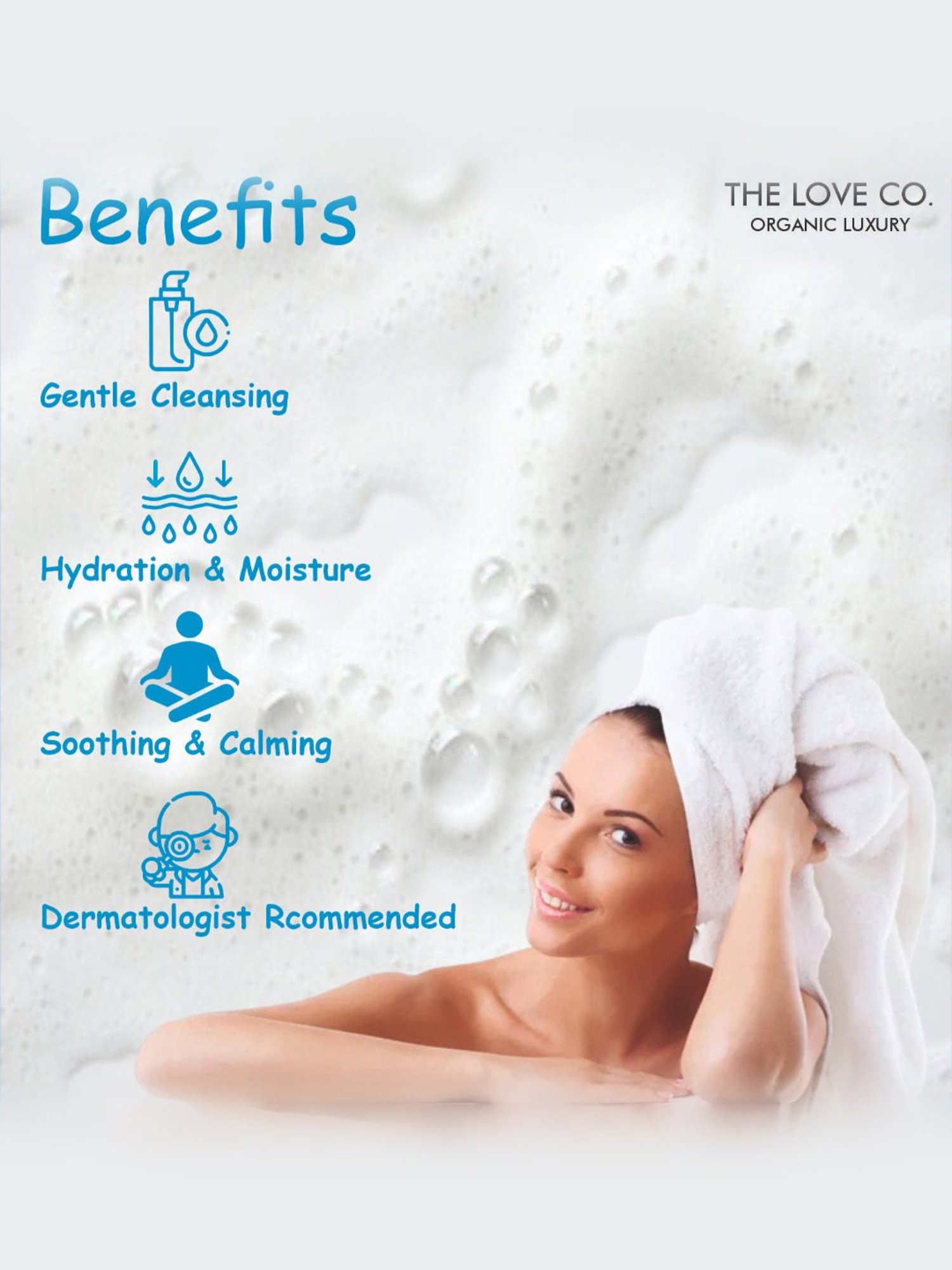 The Love Co. Waterlily Bath & Shower Gel - 100 ml