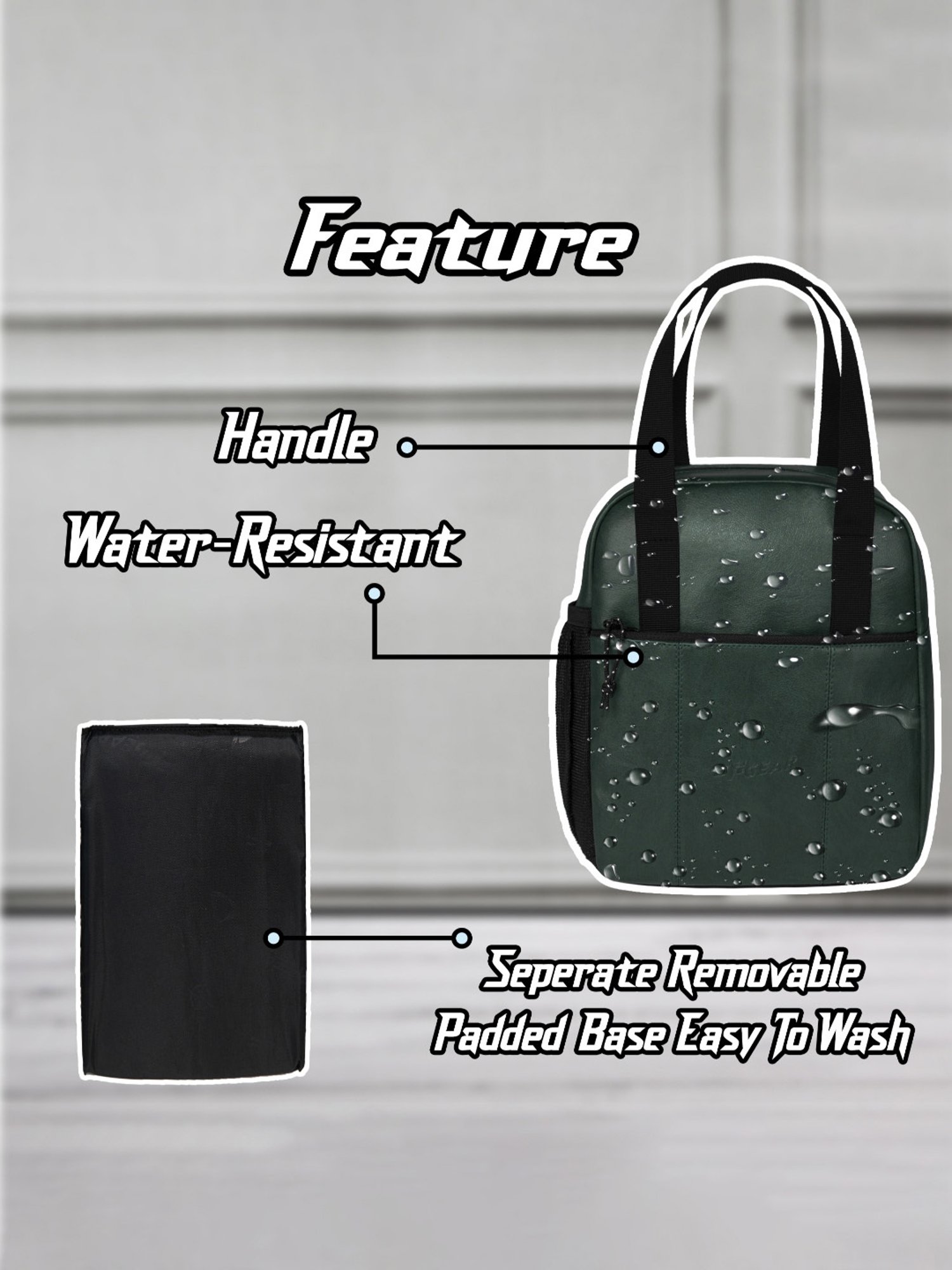 F Gear Nosh Olive Green Medium Lunch Bag