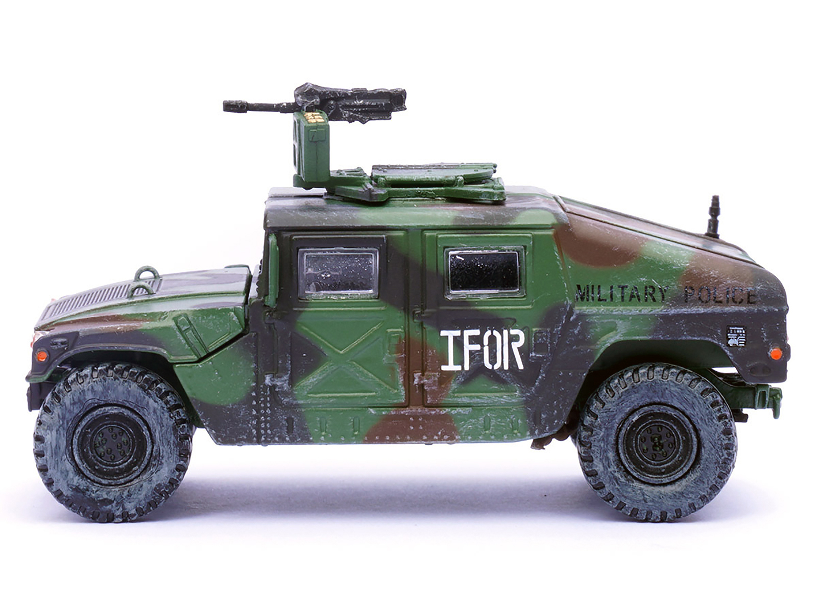 M988 Modern 4&times;4 Utility Vehicle with Grenade Launcher Camouflage "Military Police 65th Company 519th MP Battalion IFOR HQ ARRC Forward Brcko Bosnia and Herzegovina" (1996) "Military Miniature" Series 1/64 Diecast Model by Panzerkampf