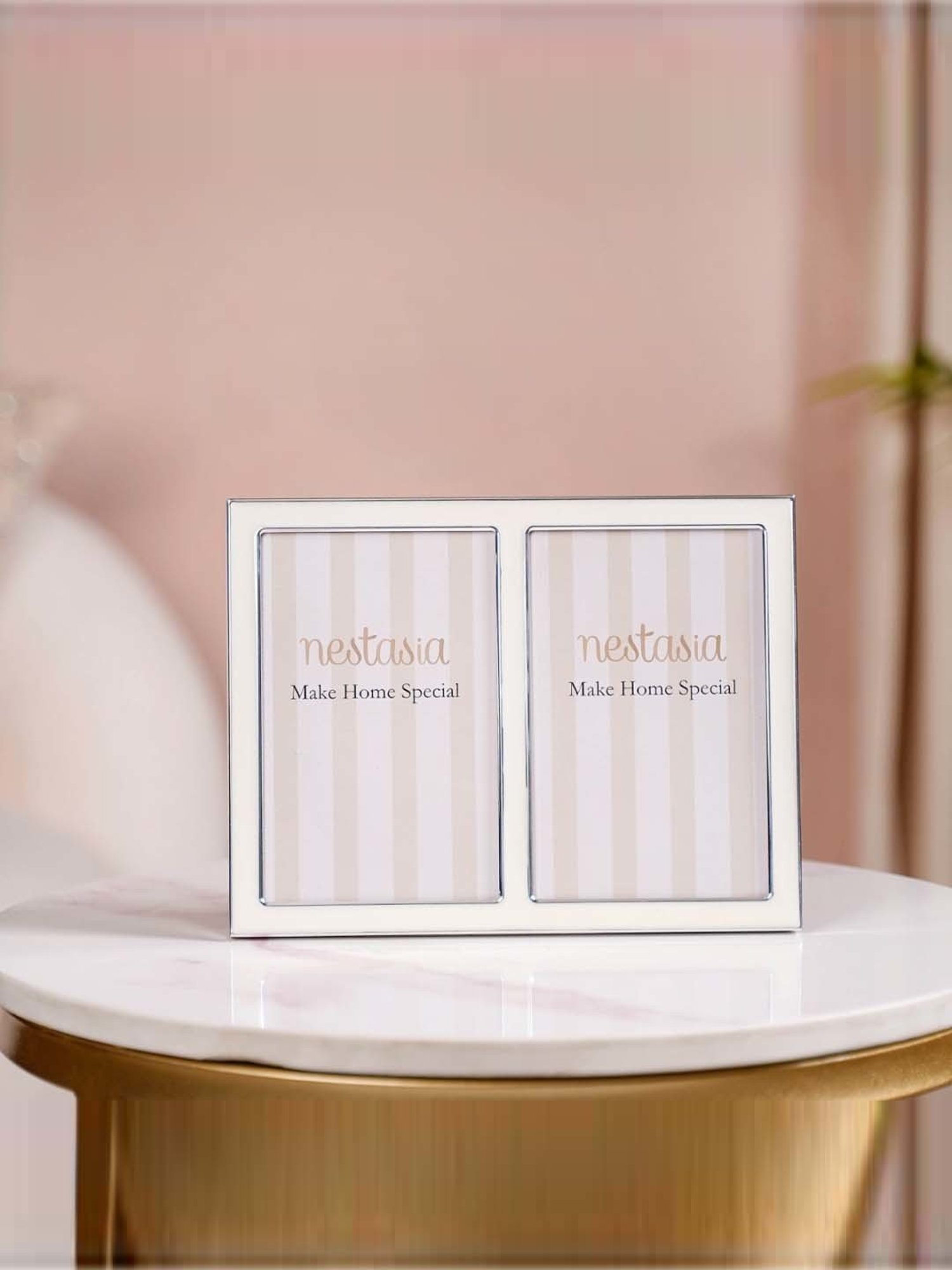 Nestasia Double Collage Photo Frame 8 Inches x 6.5 Inches White