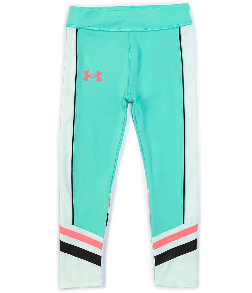 Under Armour Little Girls 2T-6X Sloped Pieced Leggings