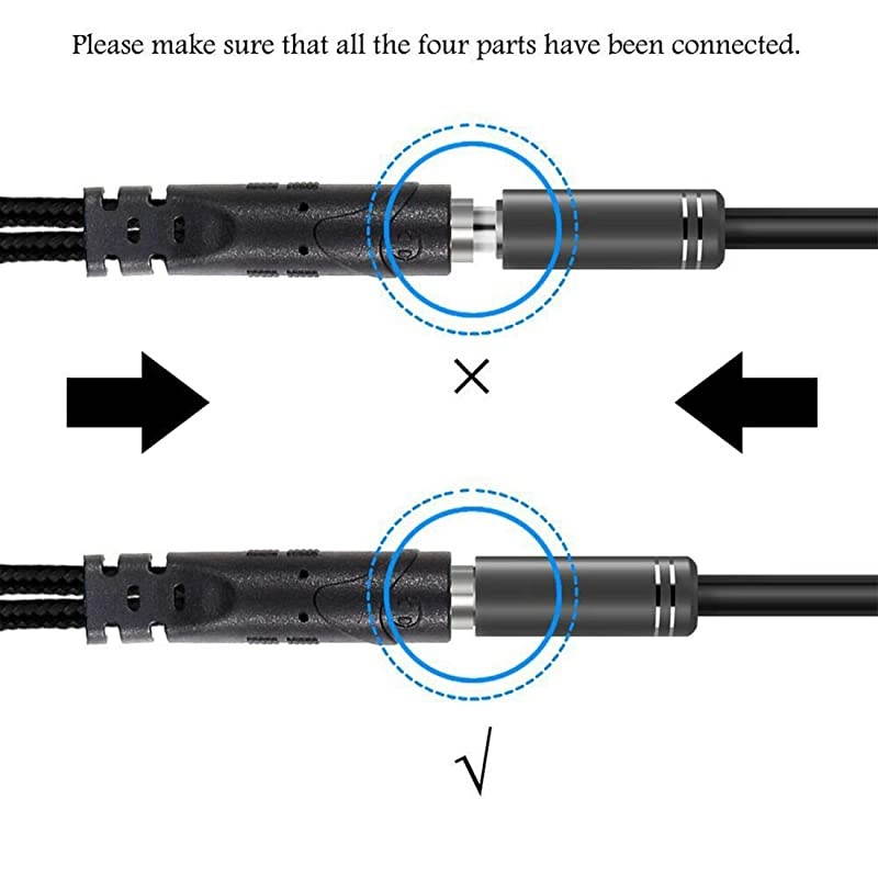 Splitter Cable for PC 35mm Jack Headphones Adapter Convertors for PC 35mm Female with HeadphoneMicrophone Transform to 2 Dual 35mm Male for Computer Simultaneously Y Splitter Audio