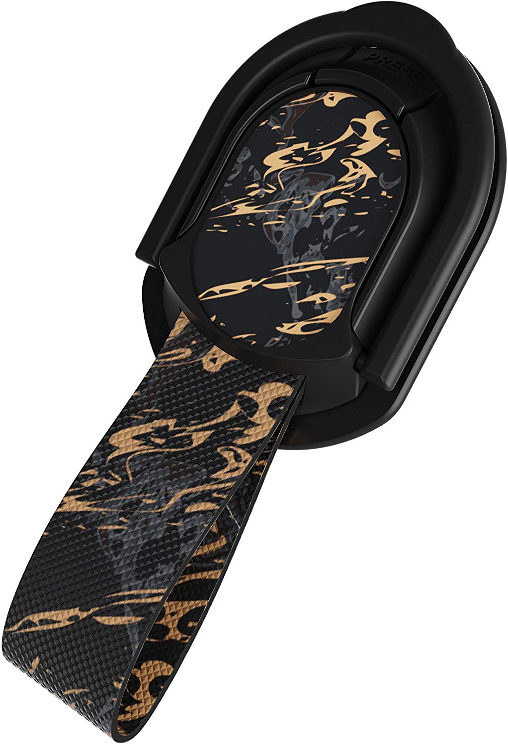 Ghostek Loop Phone Ring Holder Strap with Stand and Smartphone Car Holder Magnet Cute iPhone Grips for Women Perfect for Taking Selfies Removable for Wireless Charging Compatible - (Floral Fuchsia)