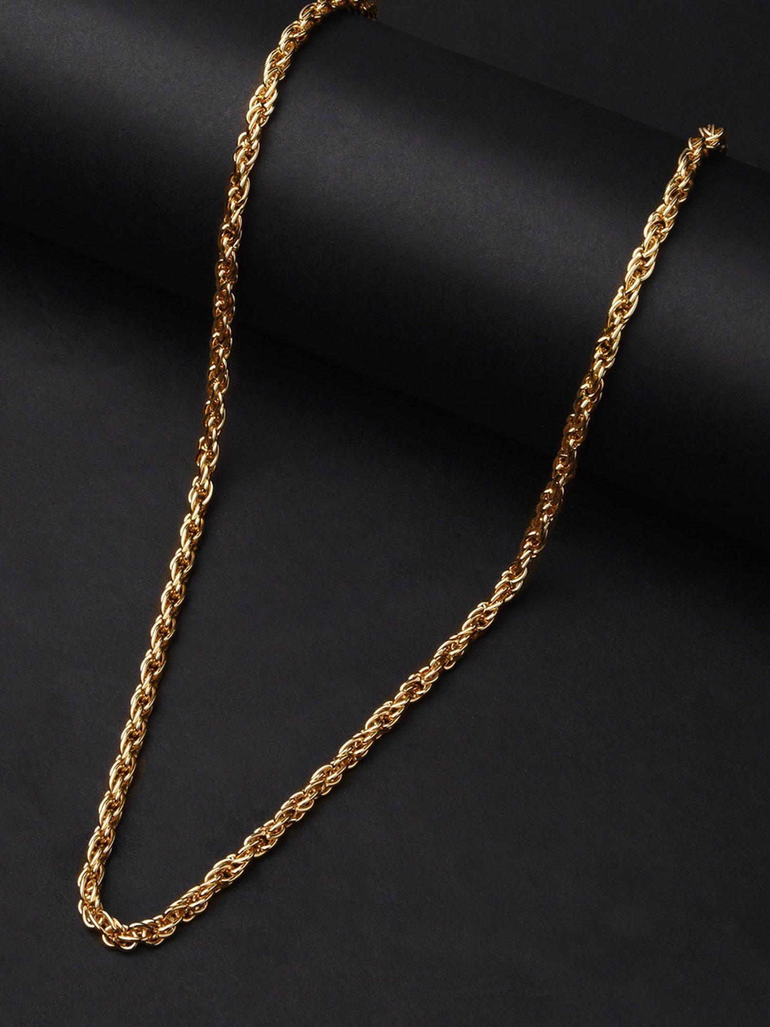 The Bro Code Gold-Plated Casual Necklace for Men