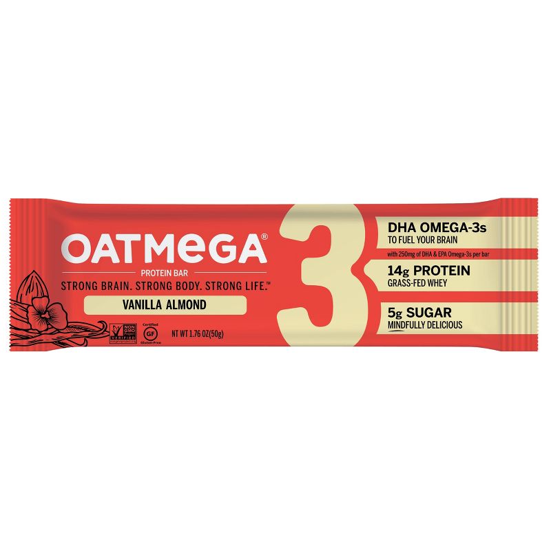 Oatmega Protein & Omega-3 Bar - Vanilla Almond - 12ct