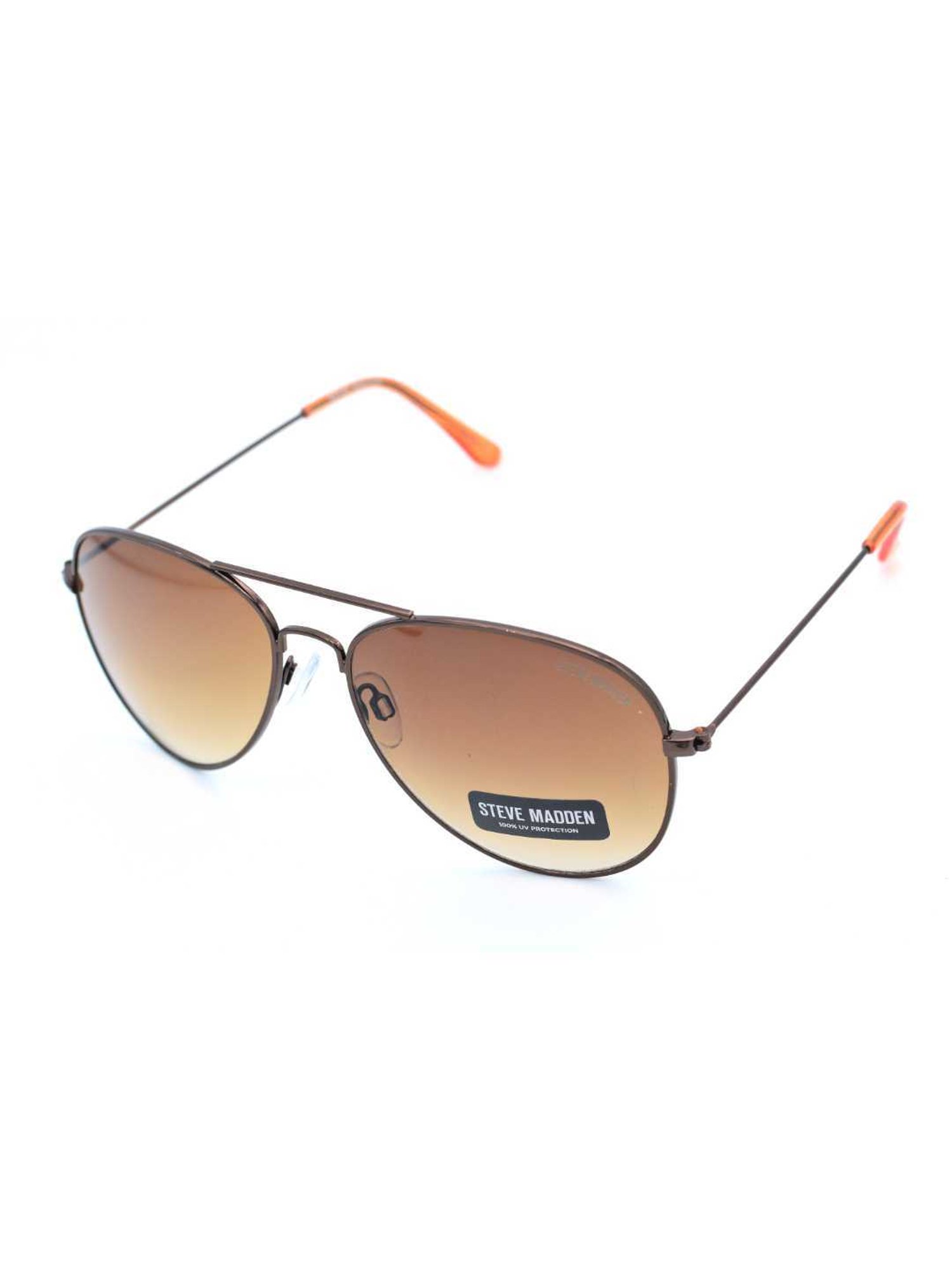 STEVE MADDEN Gold Oversize Irregular Unisex Sunglasses