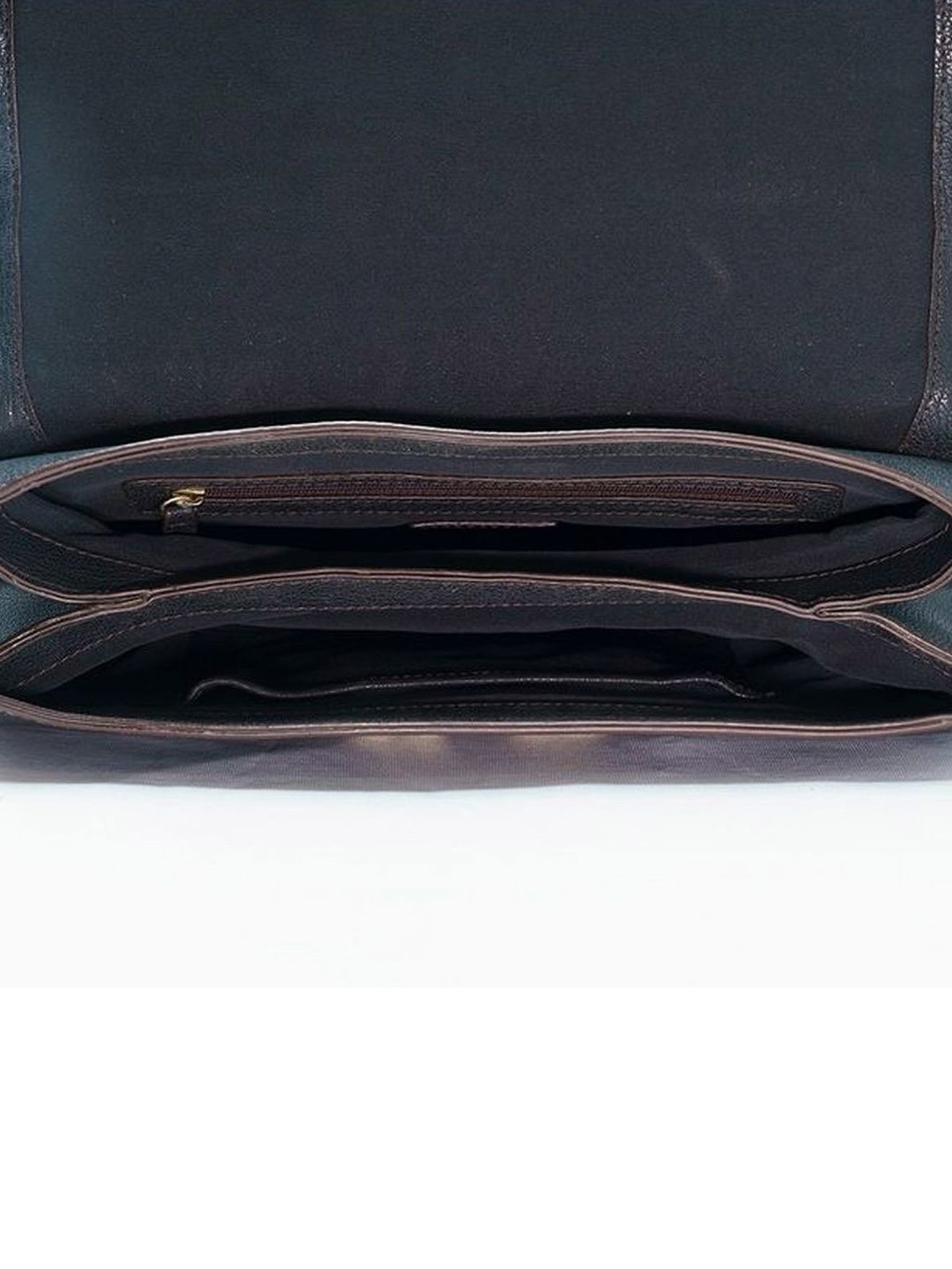 RI2K London Black & Beige Textured Medium Handbag