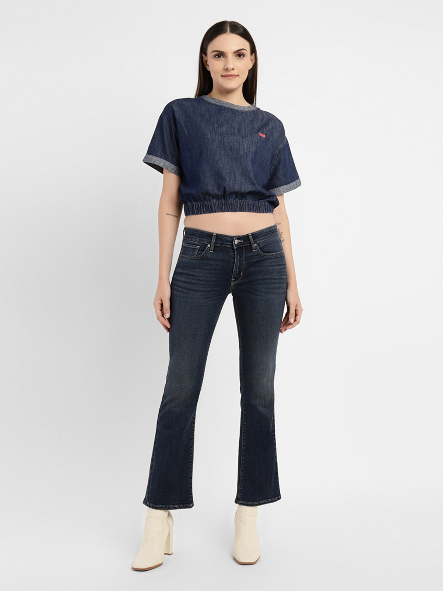 Levi's Blue Crop Top