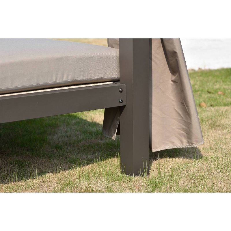 Morocco Steel Frame Day Bed with Canopy - Direct Wicker