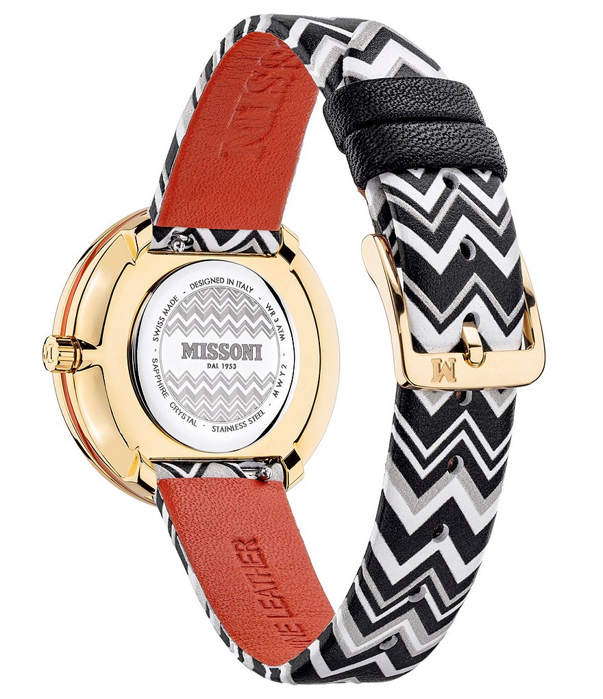 Missoni M1 Joyful Multicolor Leather Watch