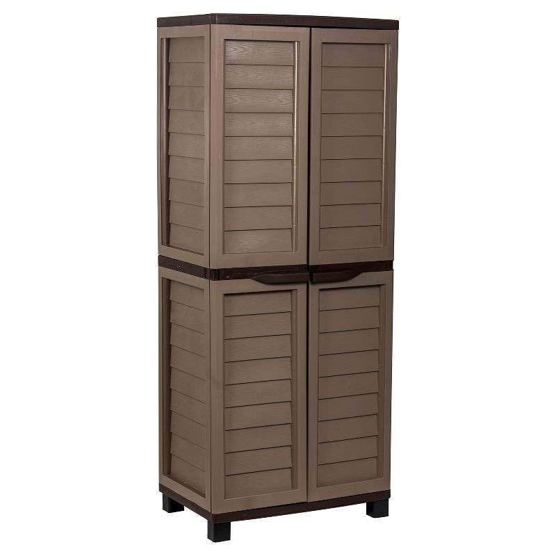 70.9" Cabinet With 4 Shelves - Mocha/Brown - Starplast