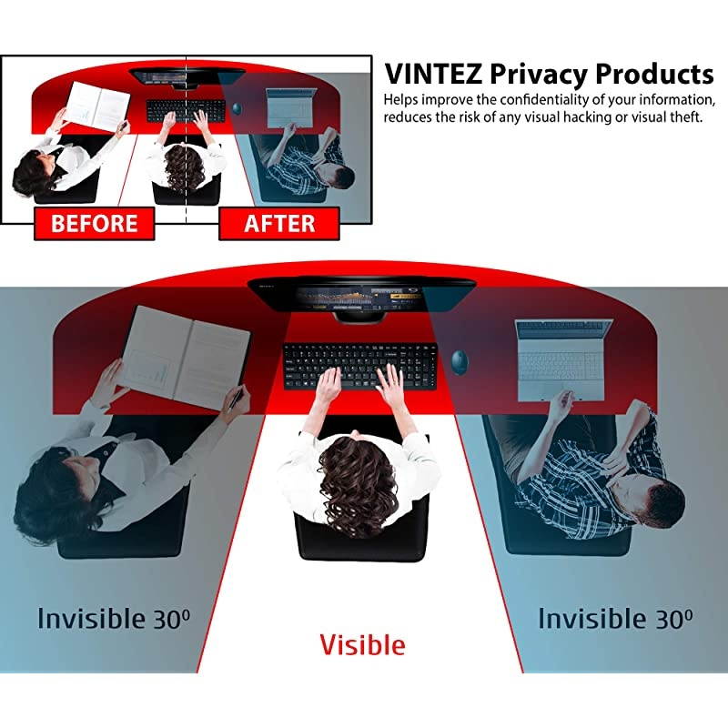 Inch Computer Privacy Screen Filter 169 Aspect Ratio for Widescreen Computer Monitor AntiGlare AntiScratch Protector Film for Data Confidentiality