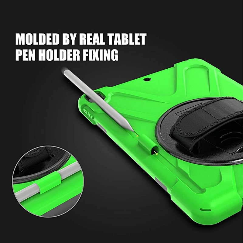 iPad 102 Case 20192020 iPad 7th8th Generation Case with Pencil Holder Kickstand Hand Strap and Shoulder Strap  Case for iPad 102 inch A2197A2198A2199A2200A2270A2428A2429A2430