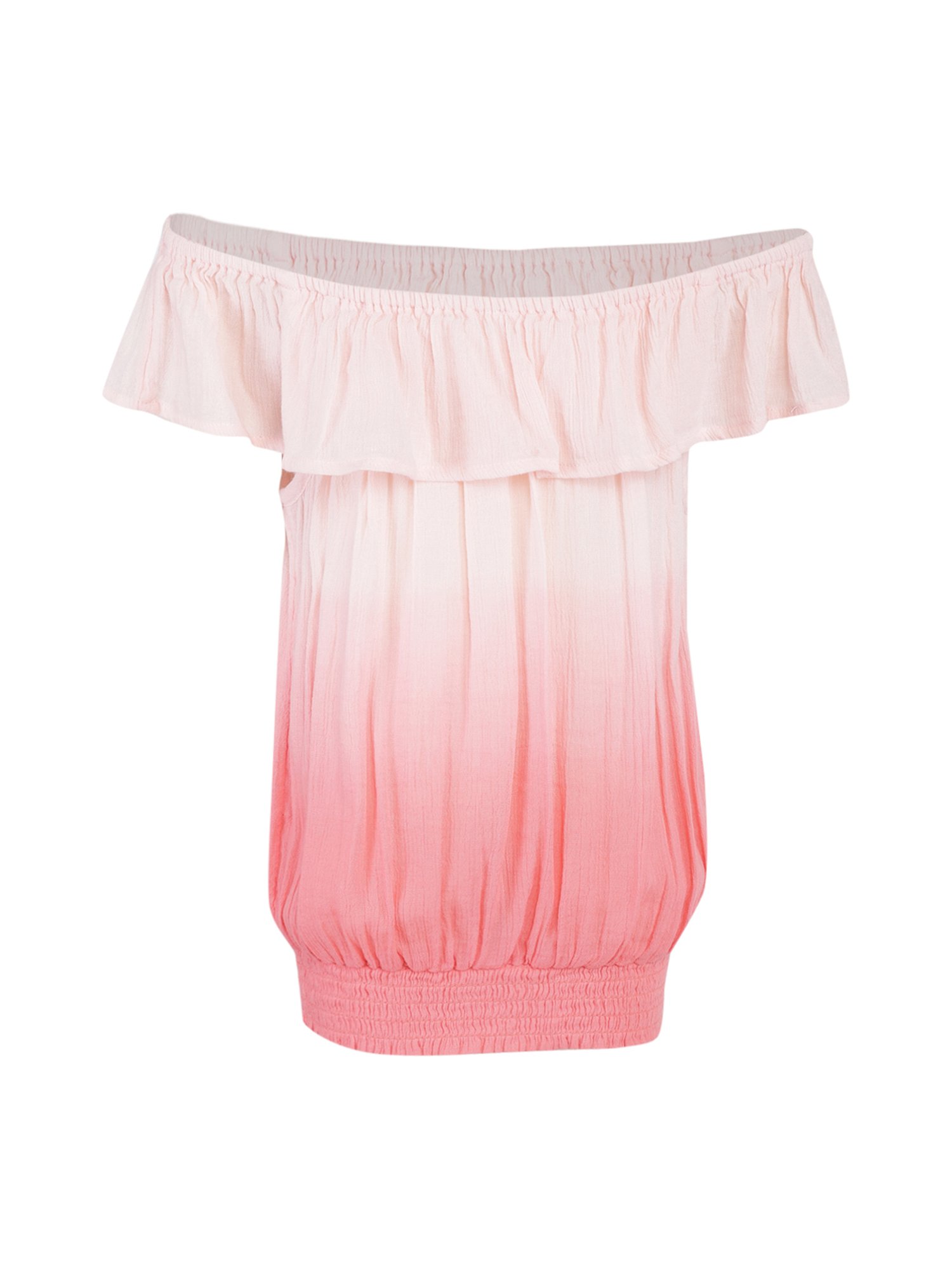 A Little Fable Kids Pink Textured Top