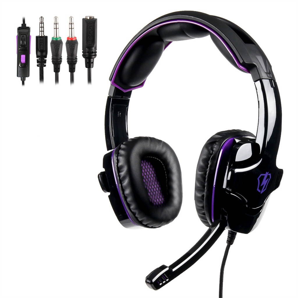 LETTON L8 Stereo Gaming Headset Headphone Noise Cancelling Microphone Compatible with PC PS4 Xbox One Nintendo Switch Phone Tablet
