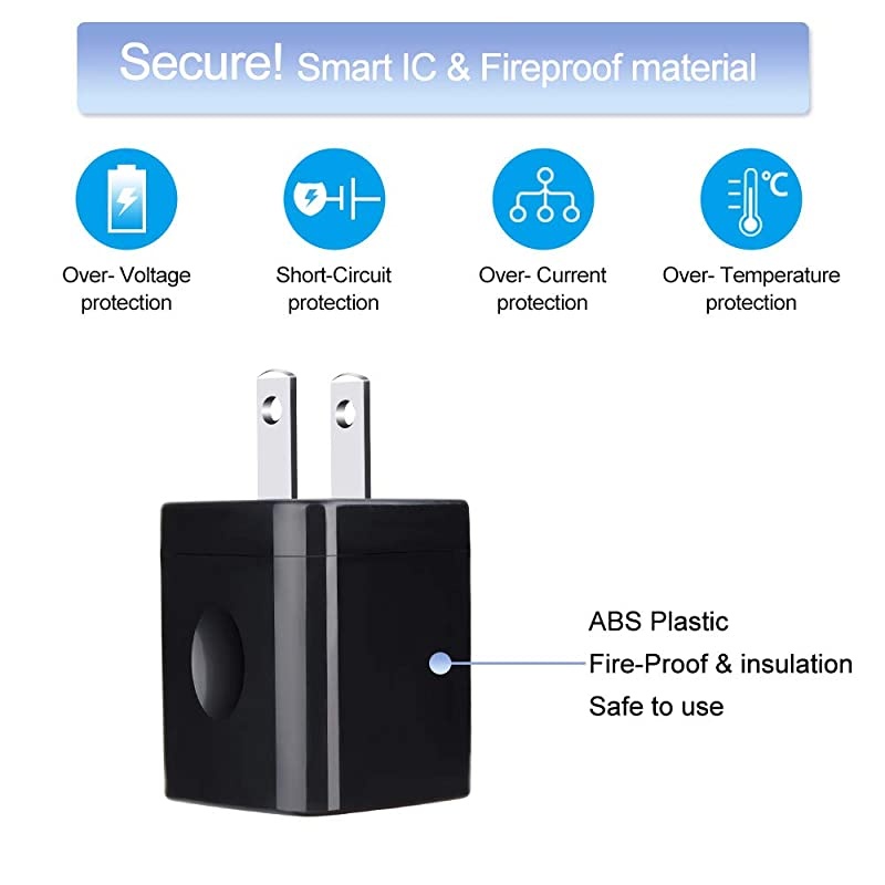 Wall Charger Box, 3Pack 2.1A Dual Charging Block Brick Power Adapter Cube for iPhone 12 Pro/Mini/Pro Max/SE/11/Xs Max/X, Samsung S21/S20 FE/Ultra 5G Note 21/20, LG, Google, Moto, Android Phone