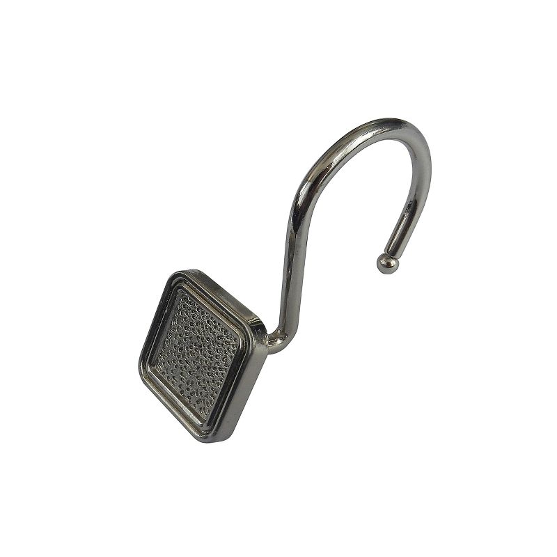 Shower Curtain Hooks Elegant Home Fashion Light Silver