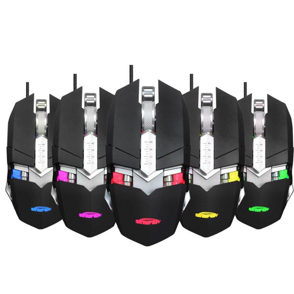 Professional 4000DPI 9D USB Wired Gaming Mouse Mice Optical LED For PC Laptop