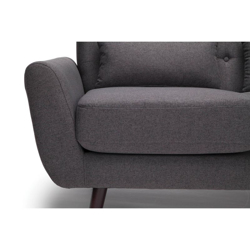 Druld Tufted Loveseat Tufted Leather Brown - Inspire Q