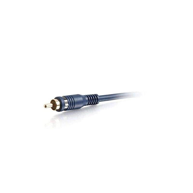 29180 Velocity Right Angled Subwoofer Cable Blue 12 Feet 365 Meters
