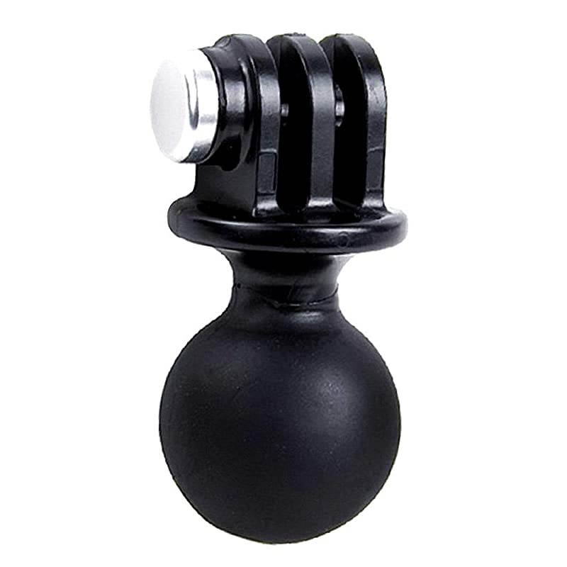 Ball Mount for GoPro Hero 9 8 7 6 5 4 3+ 3 Black Silver 2018 Max Session Fusion Osmo Action Xiaomi YI AKASO SJCAM Camera Ball Head Mount Adapter 1Inch Diameter Ball with Thumb Screw