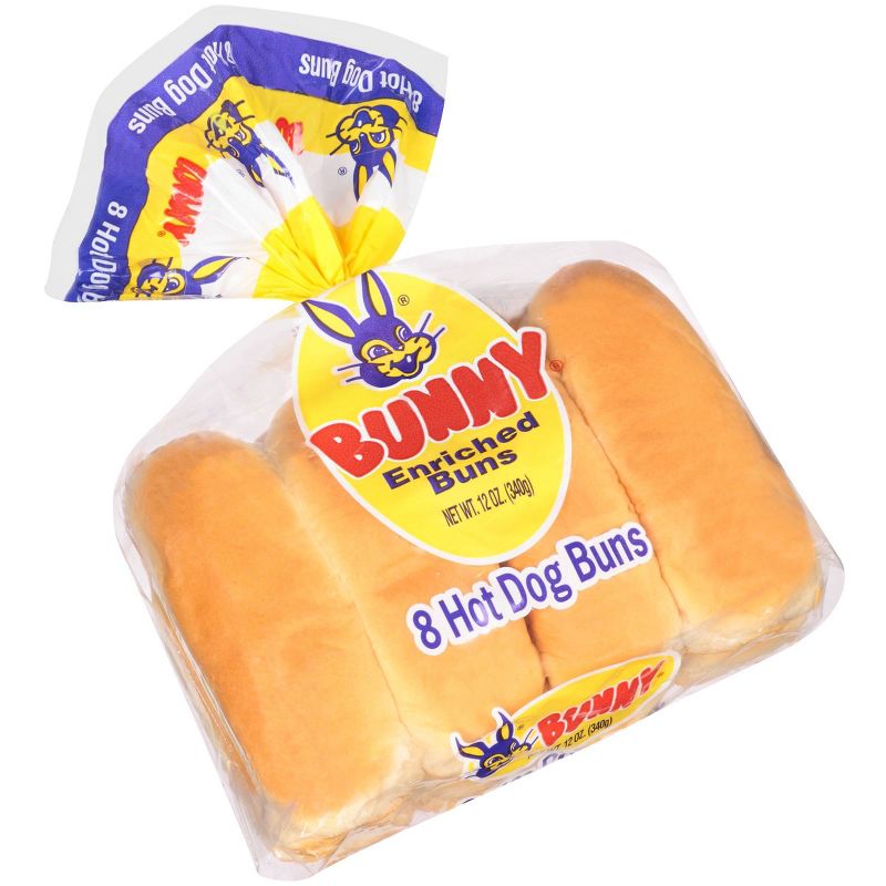 Bunny Hot Dog Buns - 12oz/8ct