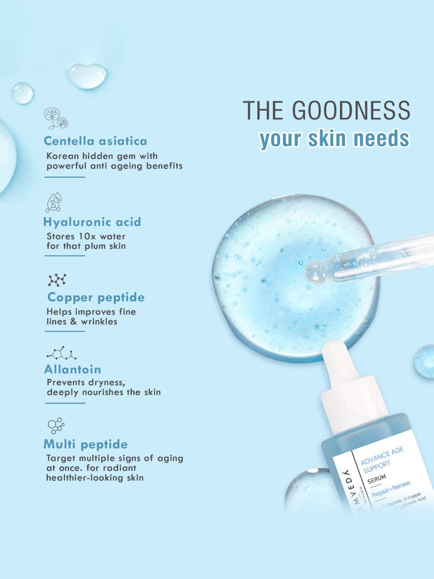 Glamveda Advance Age Support Face Serum - 30 ml