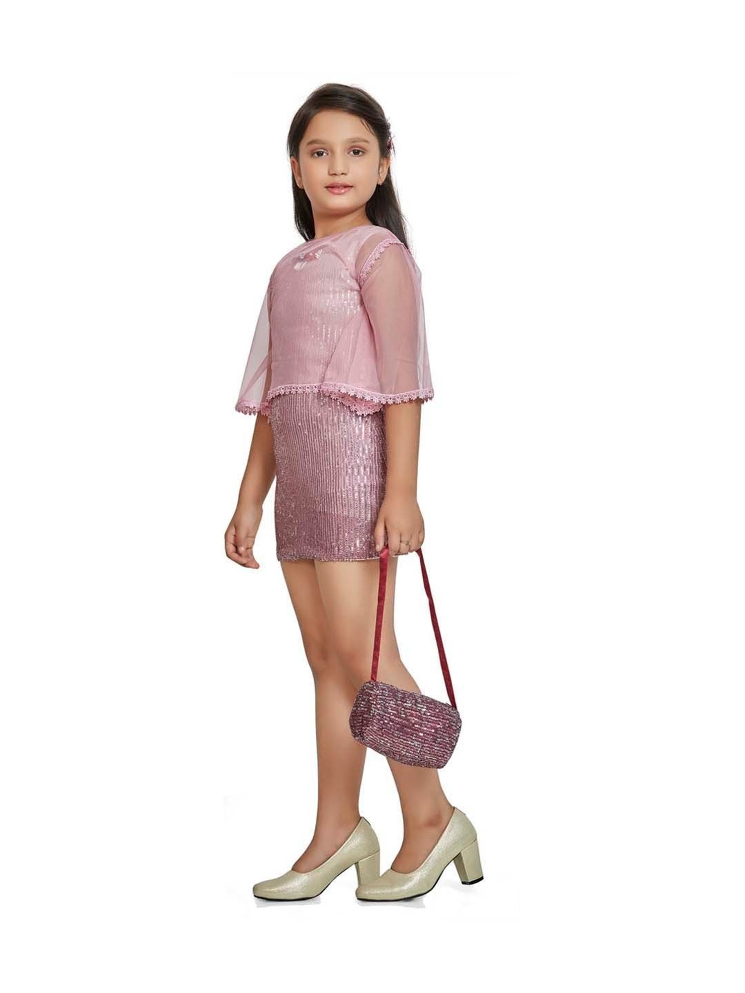 Peppermint Kids Lilac Sequence Dress